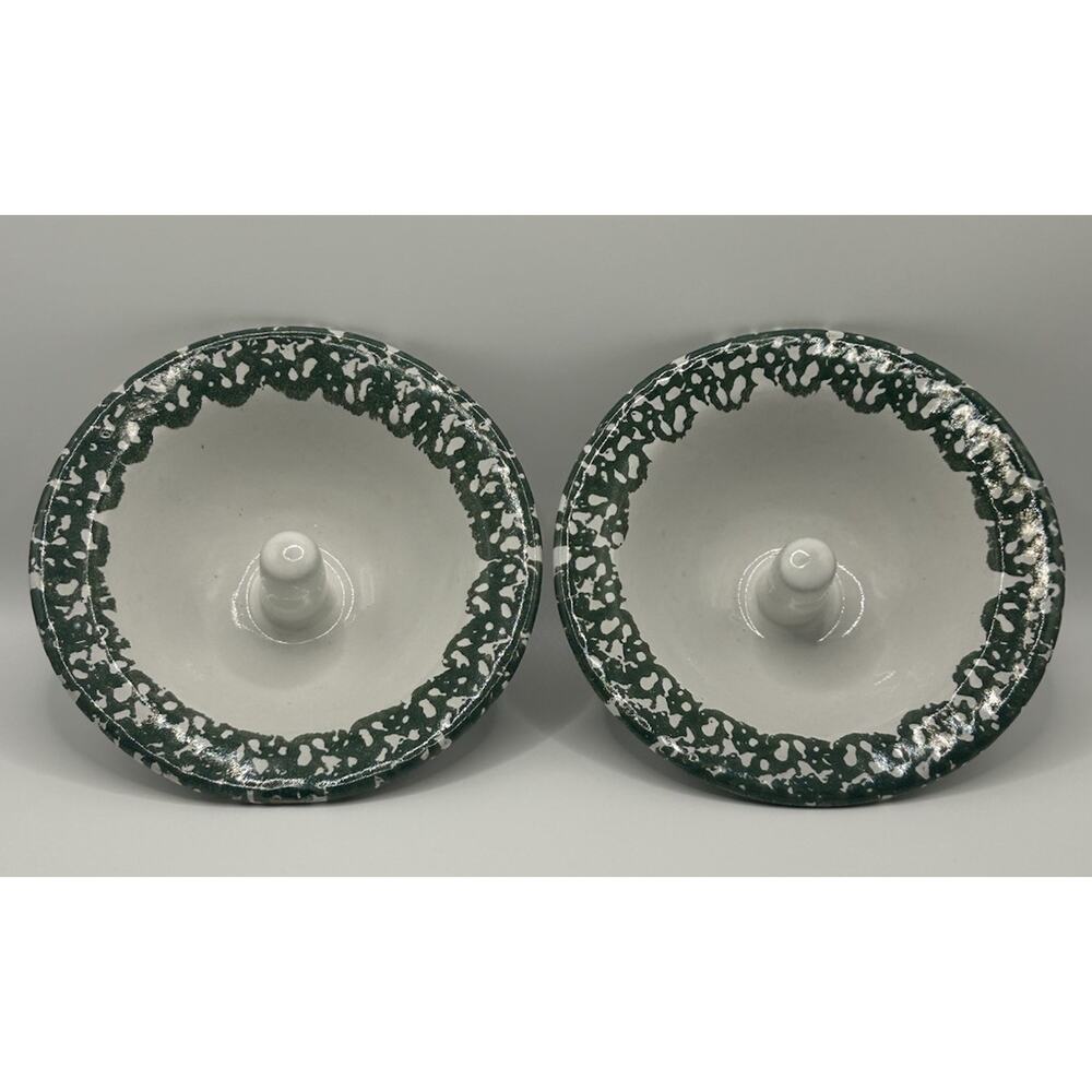 THE ORIGINAL APPLE BAKER BAKING DISH 6-3/8" DIA. MADE IN PARIS MAINE SET OF 2